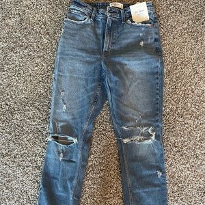 Abercrombie curve love mom jeans NWT